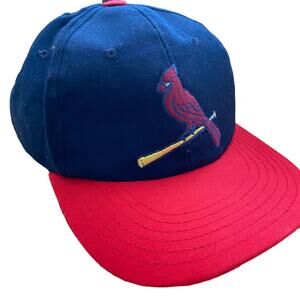 MLB Saint Louis Cardinals Logo Blue Snapback Adjustable Hat Ball Cap